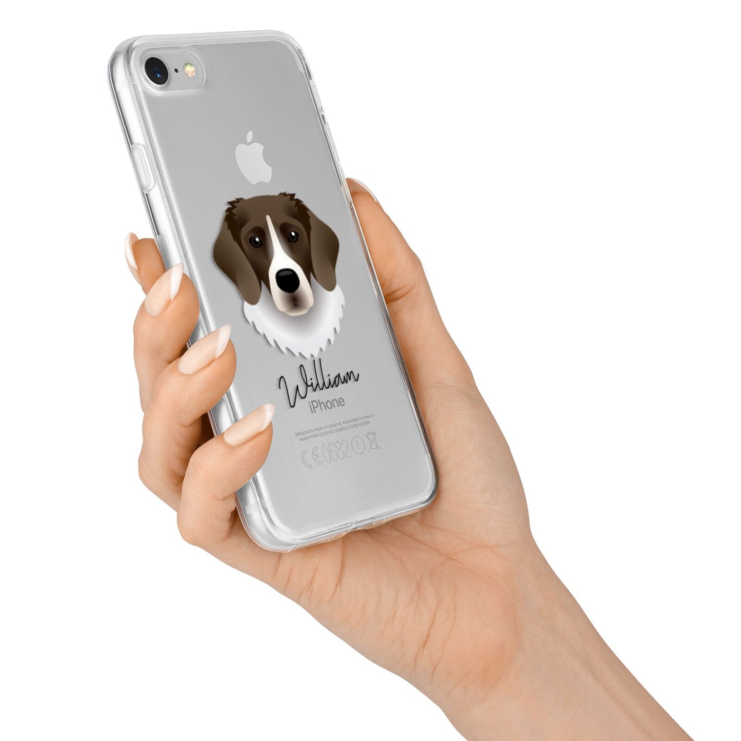 Stabyhoun Personalised iPhone 7 Bumper Case on Silver iPhone Alternative Image