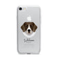 Stabyhoun Personalised iPhone 7 Bumper Case on Silver iPhone