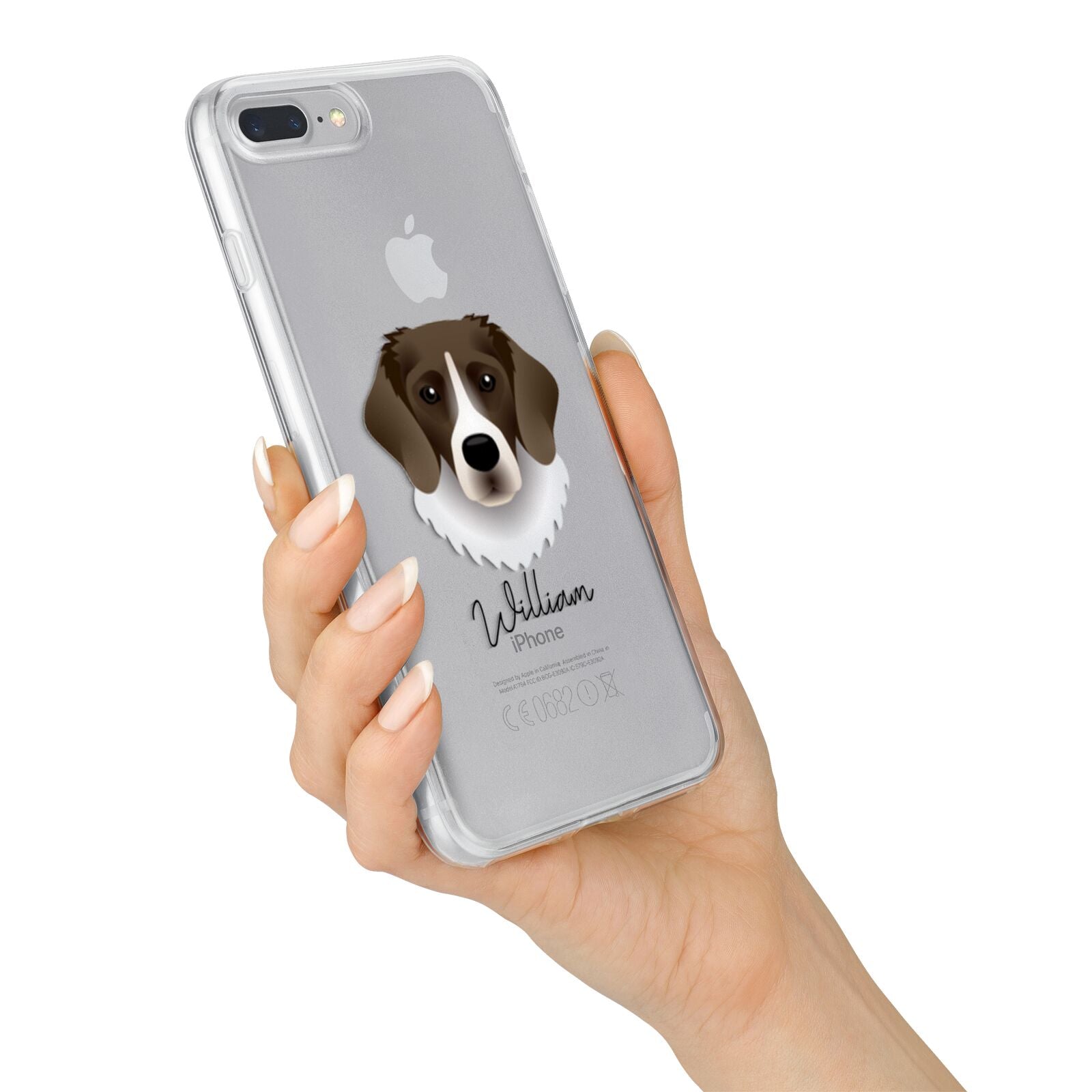 Stabyhoun Personalised iPhone 7 Plus Bumper Case on Silver iPhone Alternative Image