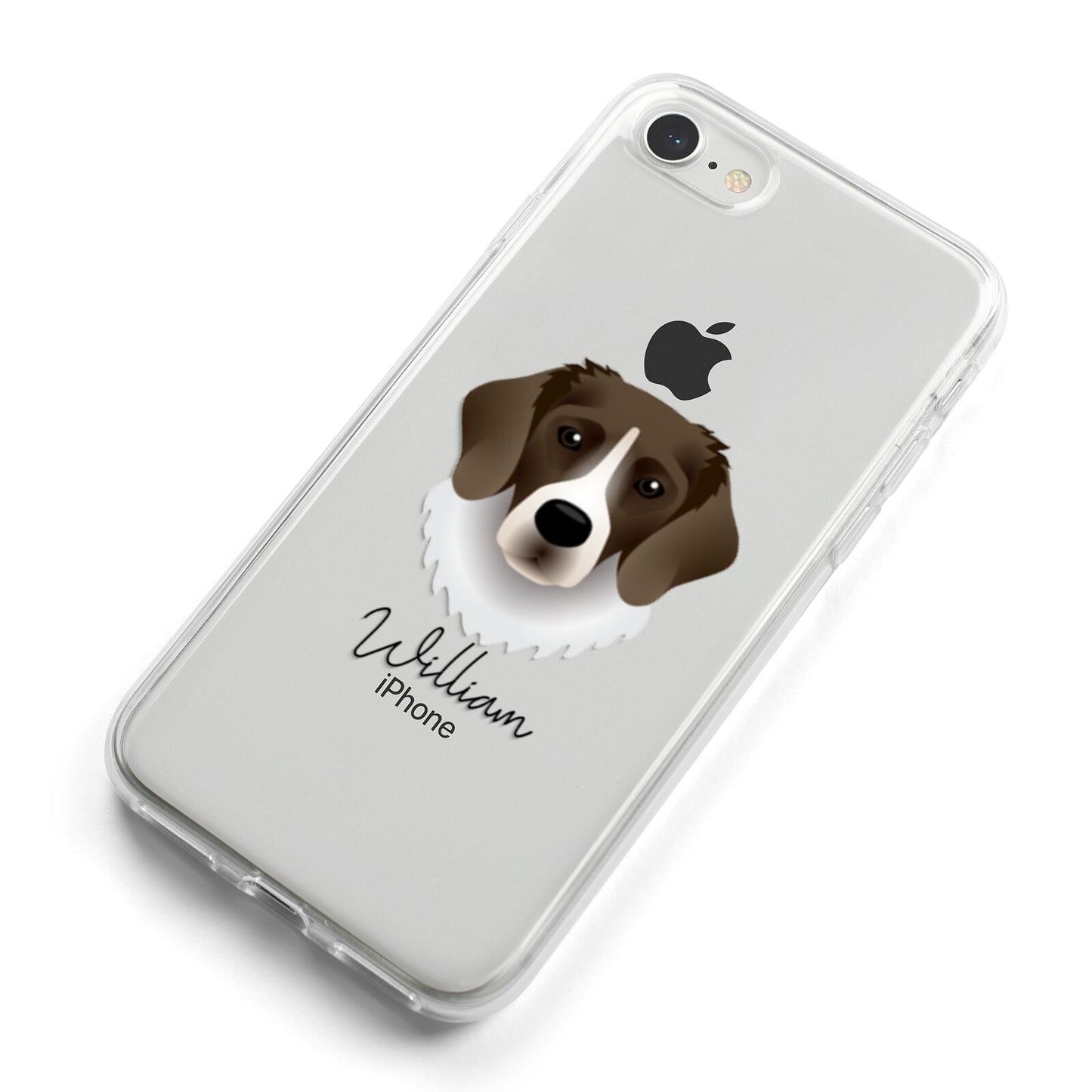 Stabyhoun Personalised iPhone 8 Bumper Case on Silver iPhone Alternative Image