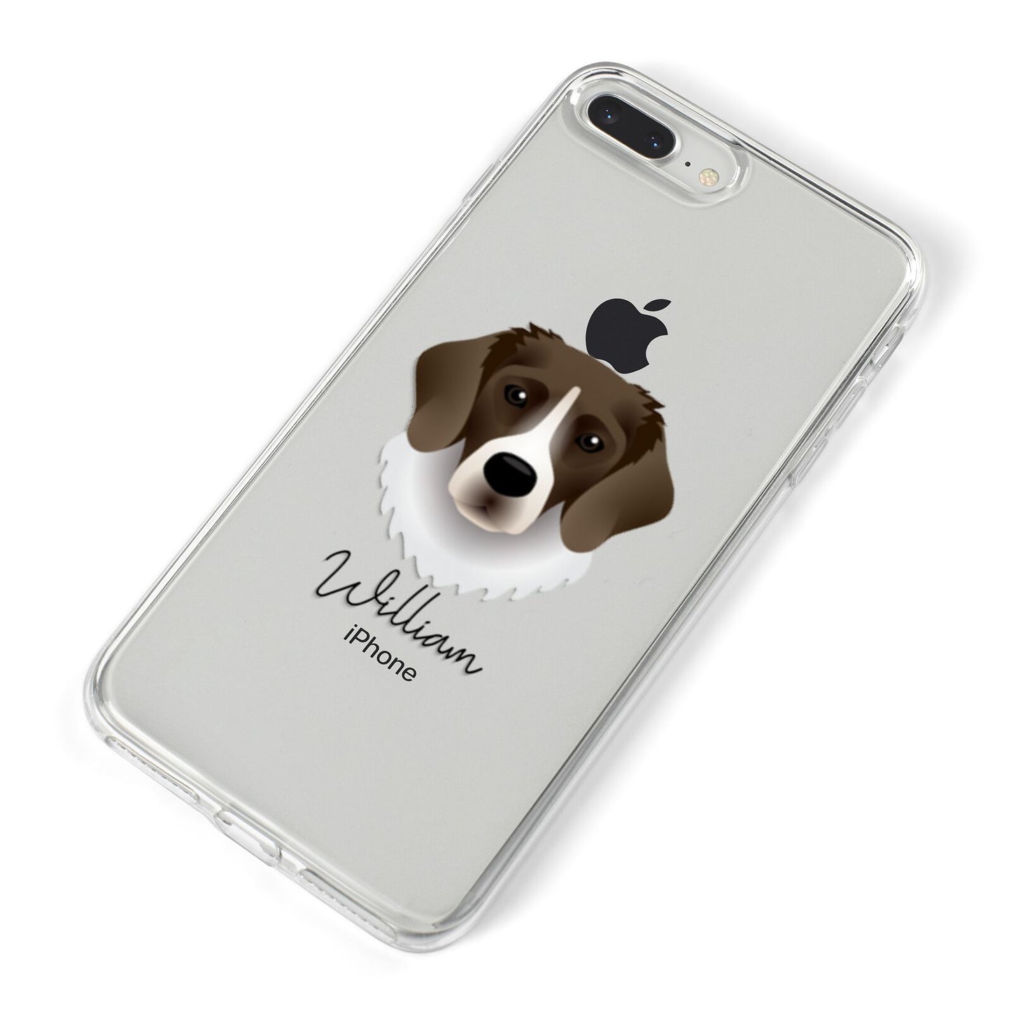 Stabyhoun Personalised iPhone 8 Plus Bumper Case on Silver iPhone Alternative Image