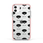 Staffador Icon with Name Apple iPhone 11 in White with Pink Impact Case