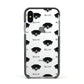 Staffador Icon with Name Apple iPhone Xs Impact Case Black Edge on Silver Phone
