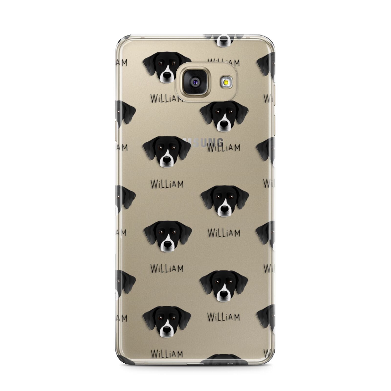 Staffador Icon with Name Samsung Galaxy A7 2016 Case on gold phone