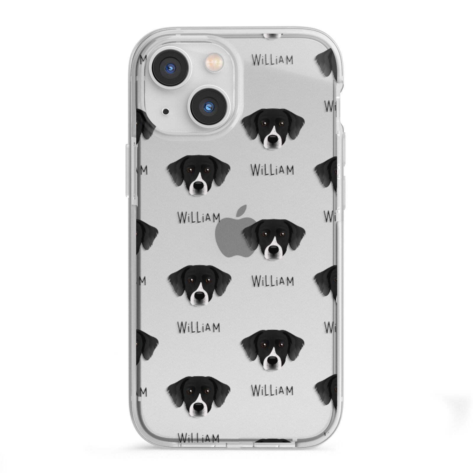 Staffador Icon with Name iPhone 13 Mini TPU Impact Case with White Edges