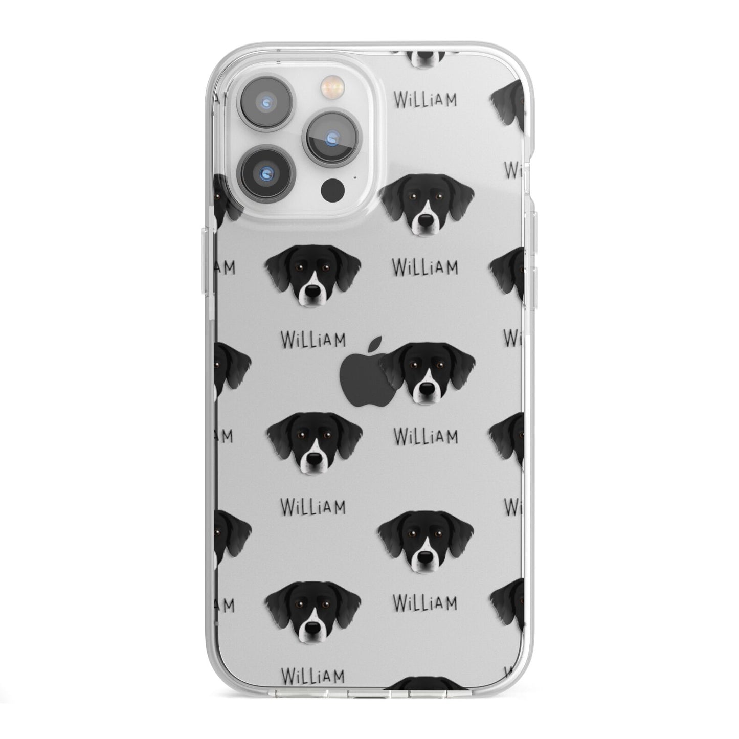 Staffador Icon with Name iPhone 13 Pro Max TPU Impact Case with White Edges