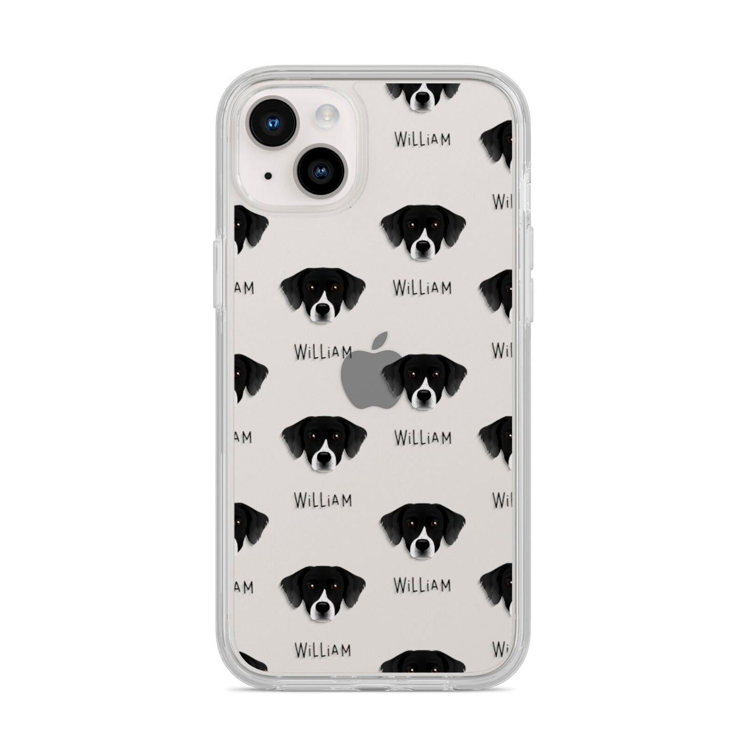 Staffador Icon with Name iPhone 14 Plus Clear Tough Case Starlight