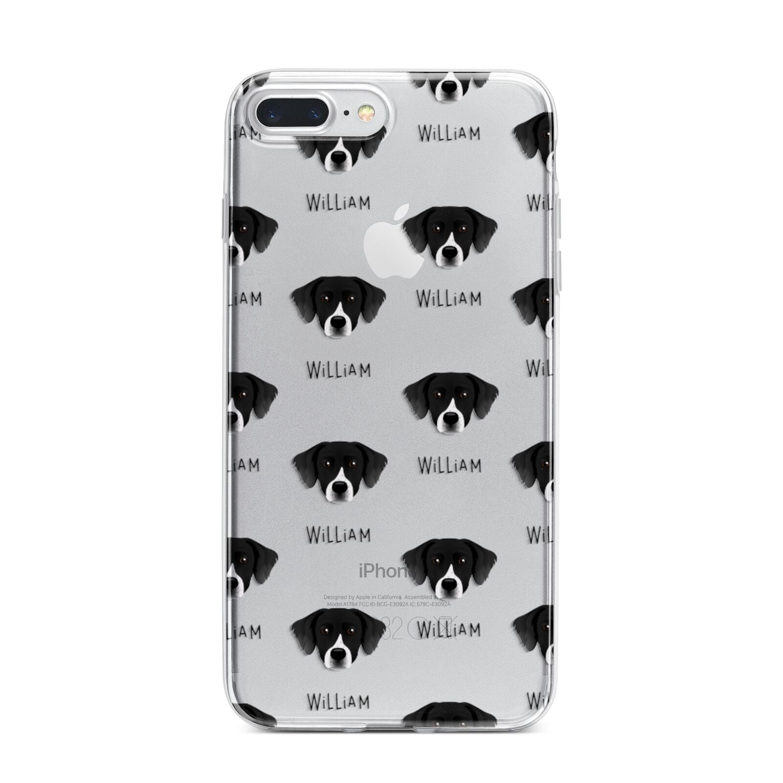Staffador Icon with Name iPhone 7 Plus Bumper Case on Silver iPhone
