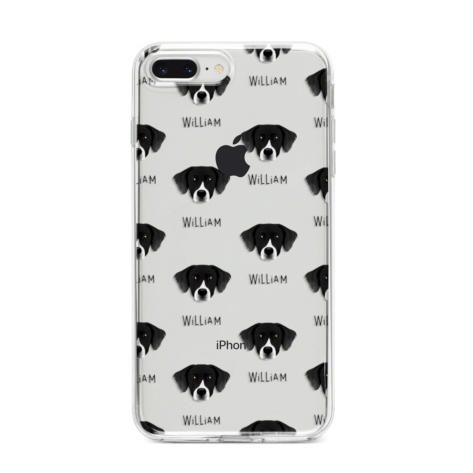 Staffador Icon with Name iPhone 8 Plus Bumper Case on Silver iPhone