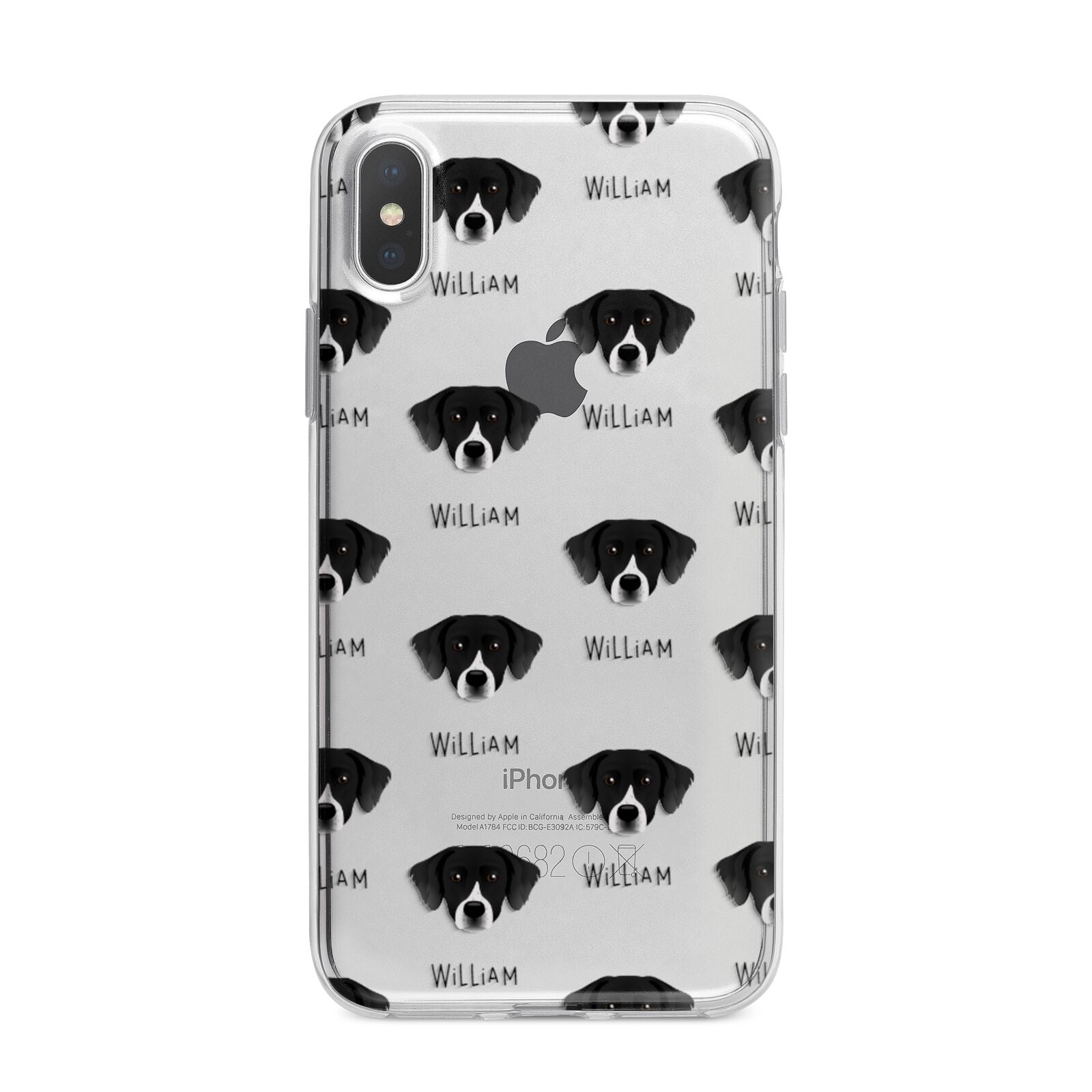 Staffador Icon with Name iPhone X Bumper Case on Silver iPhone Alternative Image 1