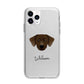 Staffador Personalised Apple iPhone 11 Pro Max in Silver with Bumper Case