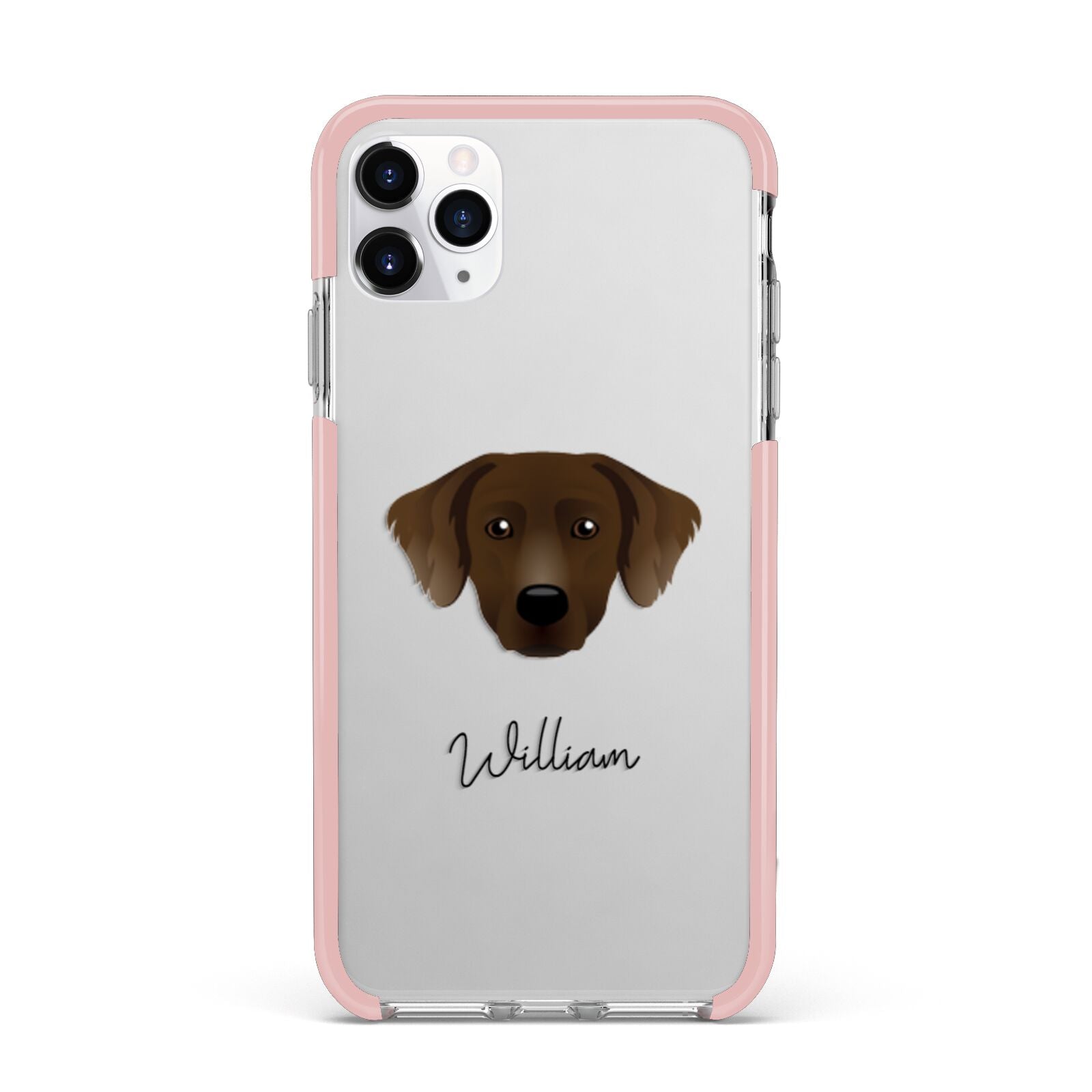 Staffador Personalised iPhone 11 Pro Max Impact Pink Edge Case