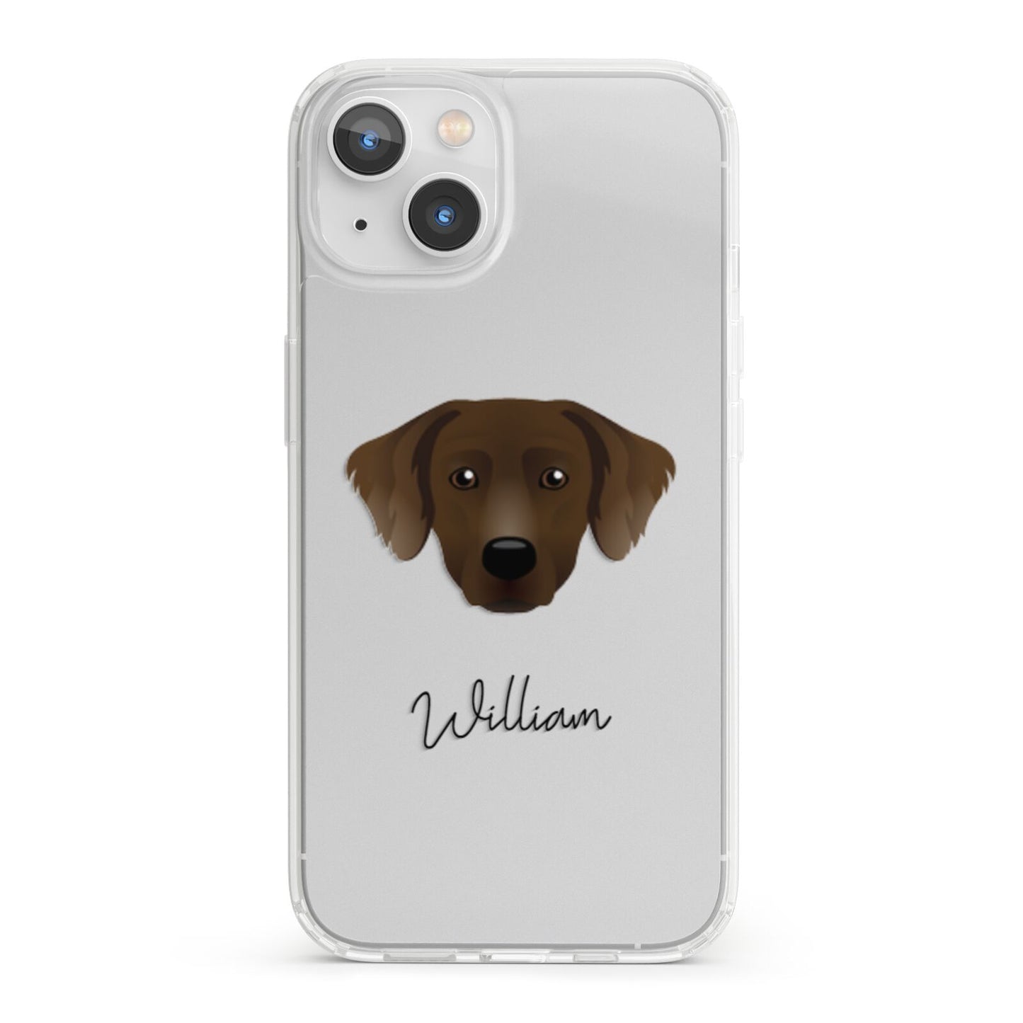 Staffador Personalised iPhone 13 Clear Bumper Case