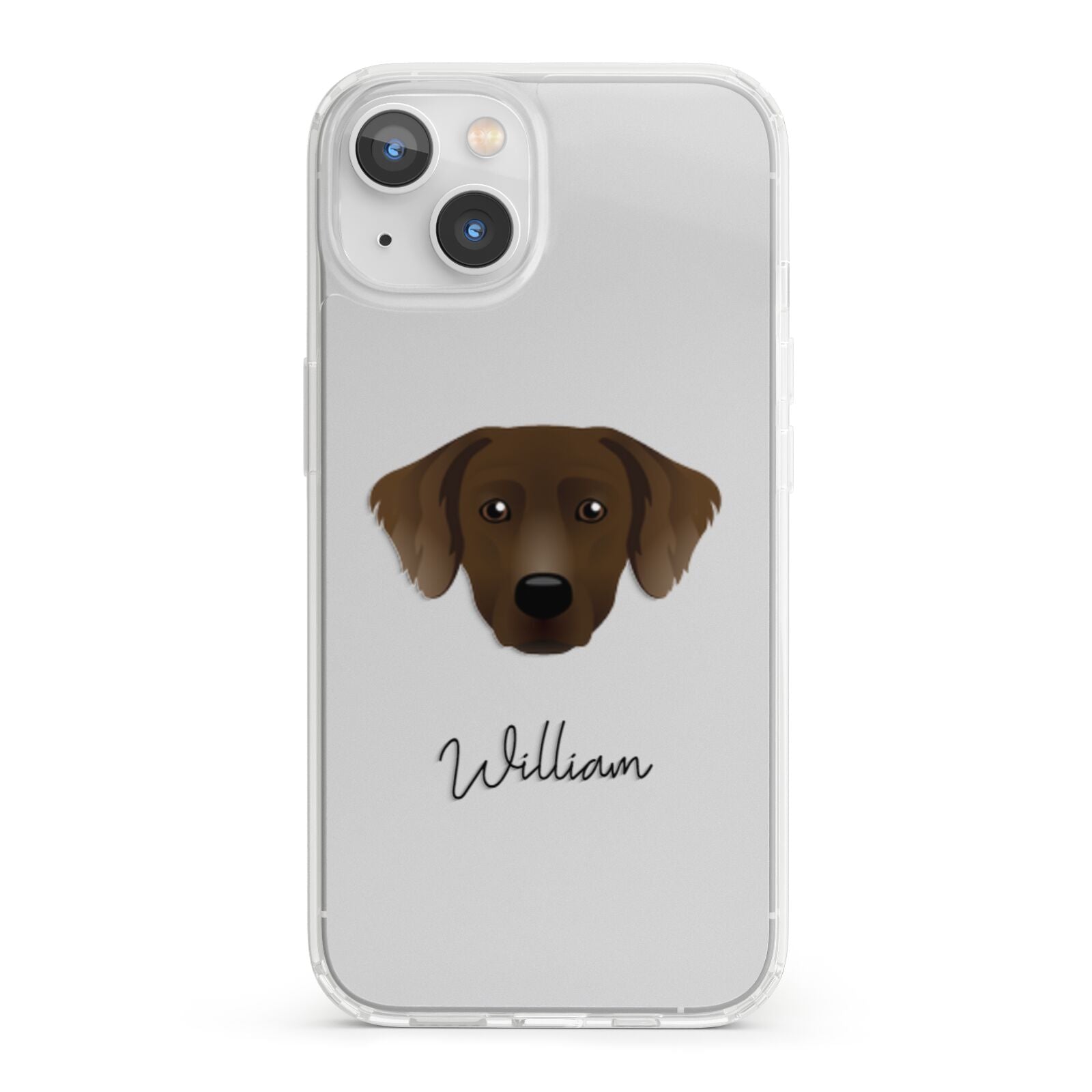 Staffador Personalised iPhone 13 Clear Bumper Case