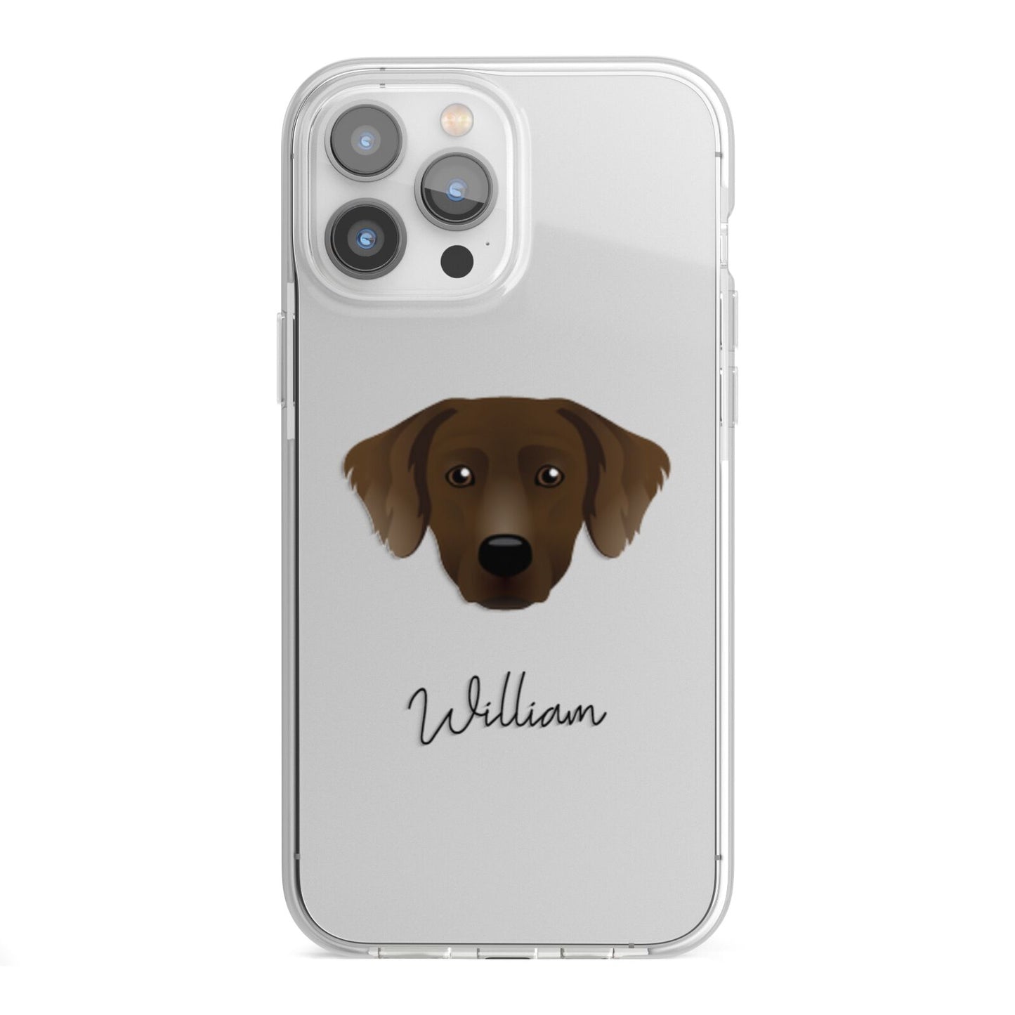 Staffador Personalised iPhone 13 Pro Max TPU Impact Case with White Edges