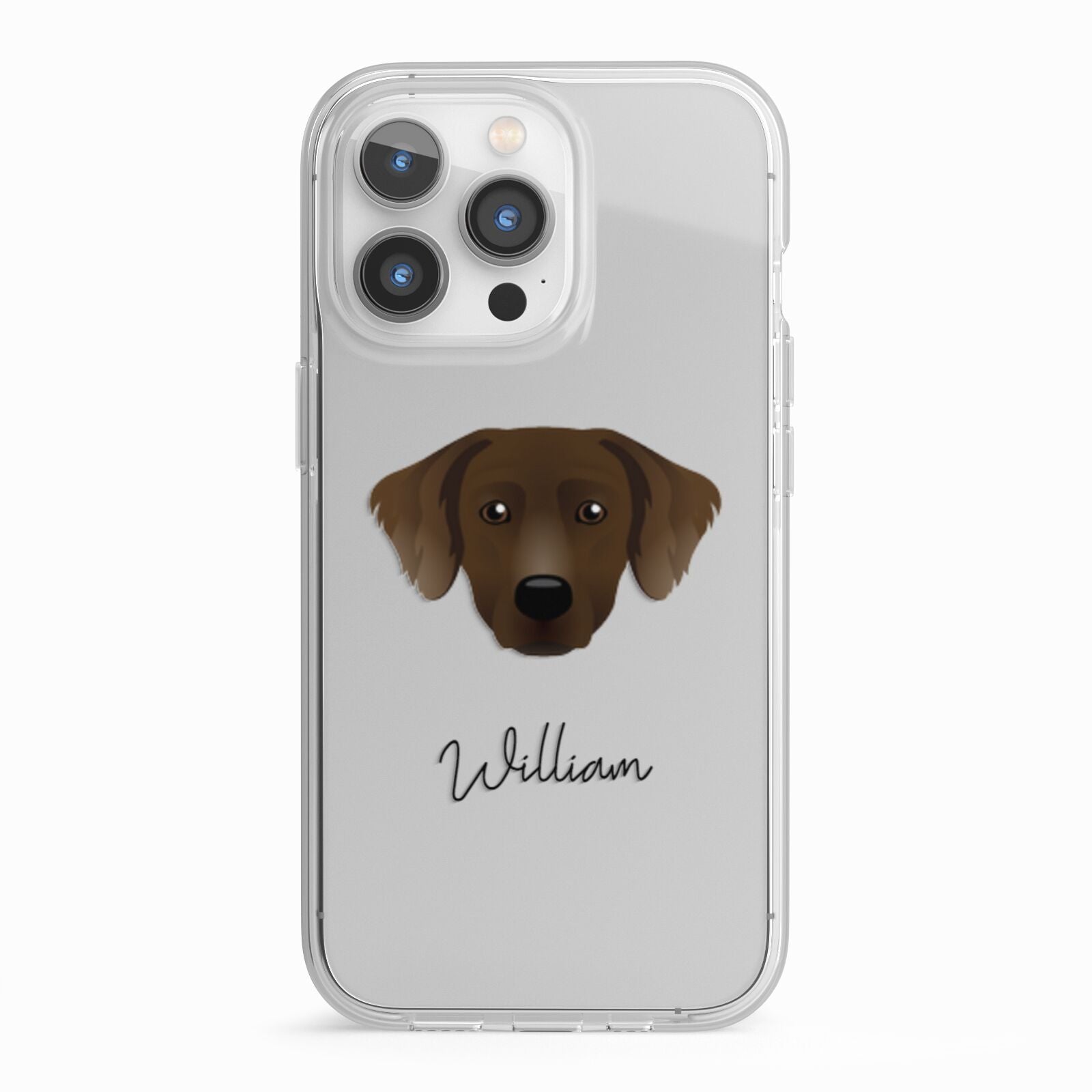 Staffador Personalised iPhone 13 Pro TPU Impact Case with White Edges