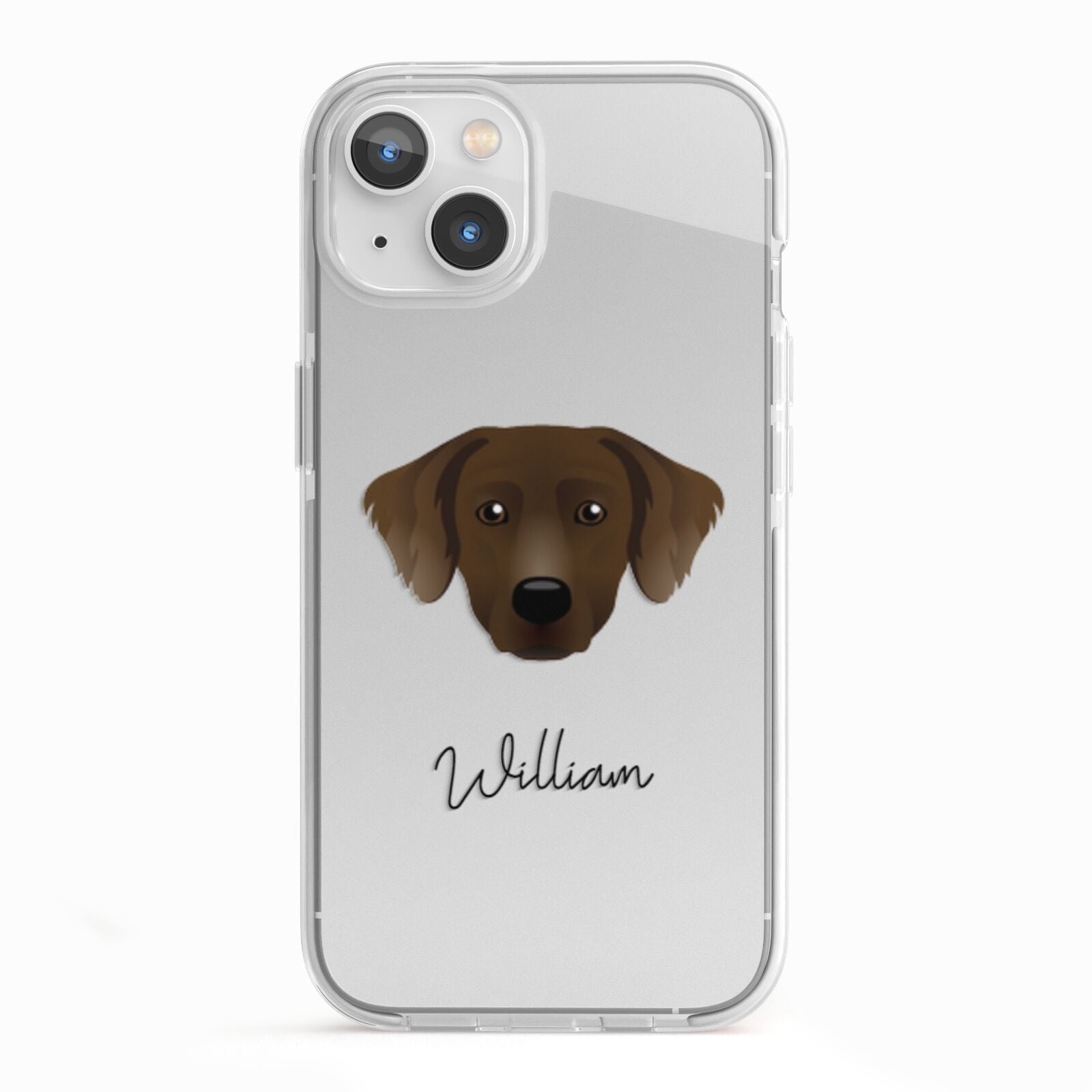 Staffador Personalised iPhone 13 TPU Impact Case with White Edges