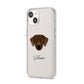 Staffador Personalised iPhone 14 Clear Tough Case Starlight Angled Image