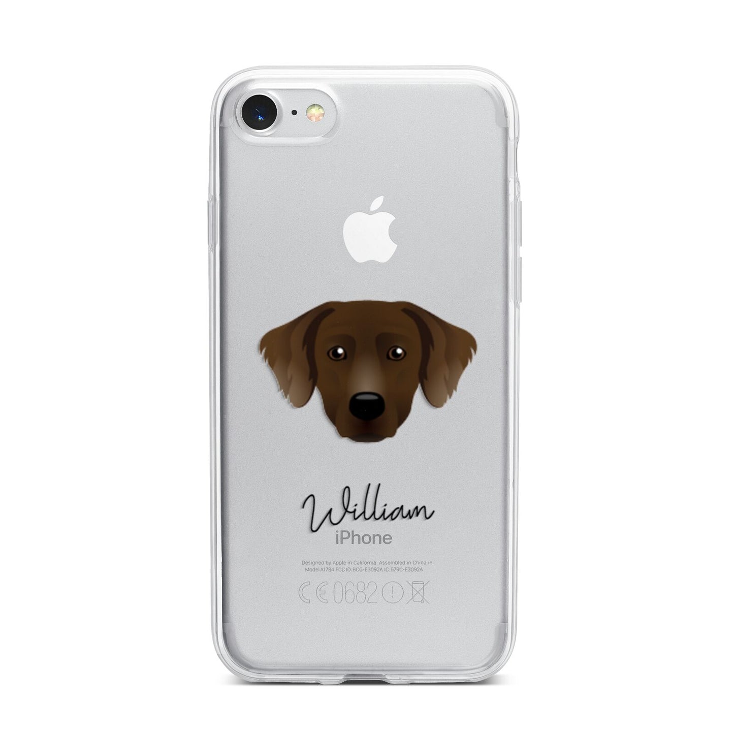 Staffador Personalised iPhone 7 Bumper Case on Silver iPhone