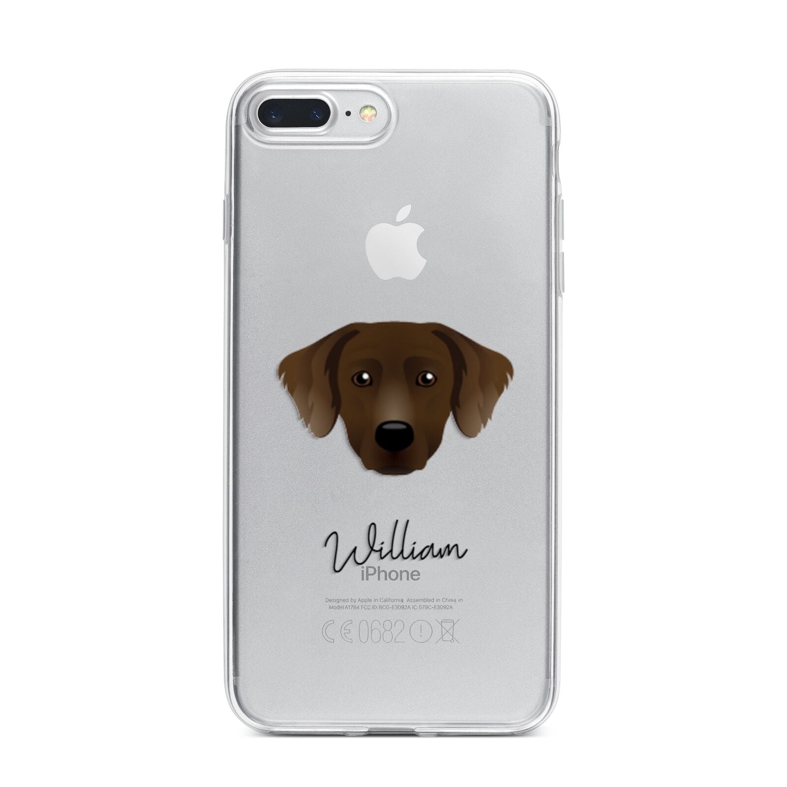 Staffador Personalised iPhone 7 Plus Bumper Case on Silver iPhone