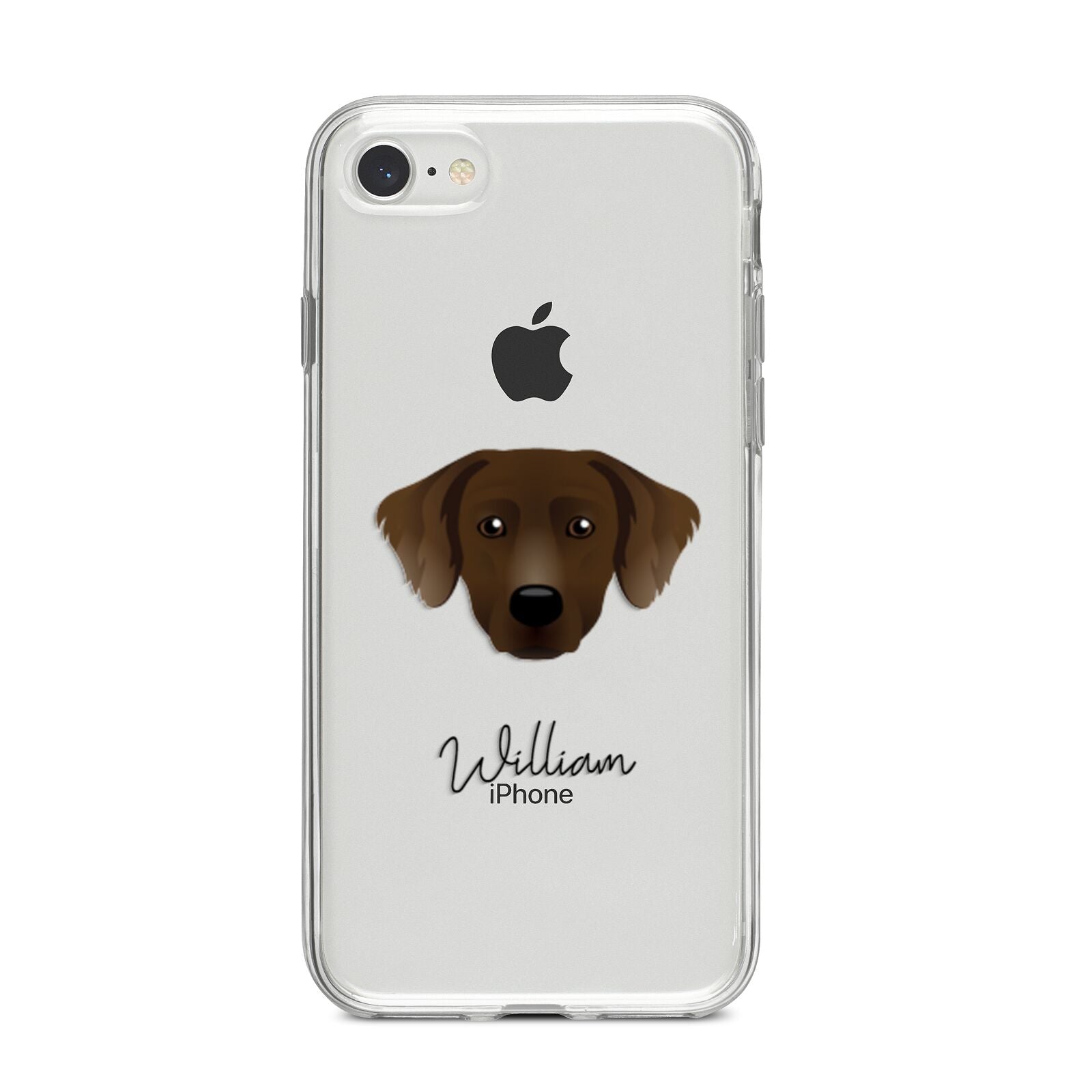 Staffador Personalised iPhone 8 Bumper Case on Silver iPhone