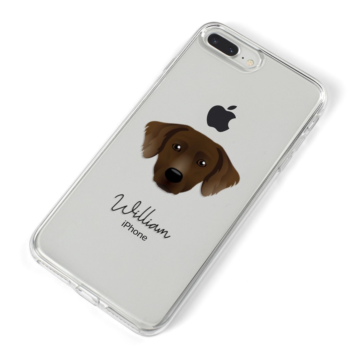 Staffador Personalised iPhone 8 Plus Bumper Case on Silver iPhone Alternative Image