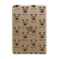Staffordshire Bull Terrier Icon with Name Apple iPad Gold Case