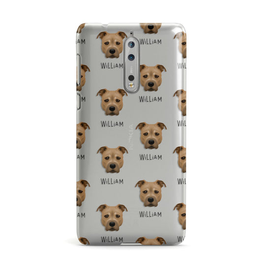 Staffordshire Bull Terrier Icon with Name Nokia Case
