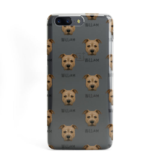 Staffordshire Bull Terrier Icon with Name OnePlus Case