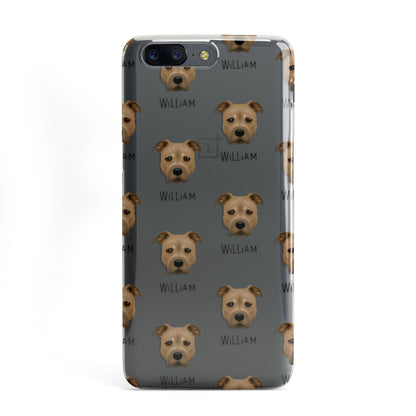 Staffordshire Bull Terrier Icon with Name OnePlus Case