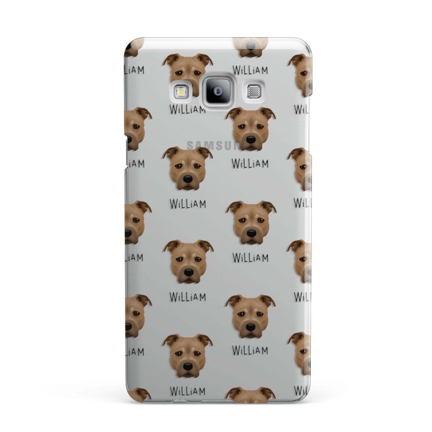 Staffordshire Bull Terrier Icon with Name Samsung Galaxy A7 2015 Case