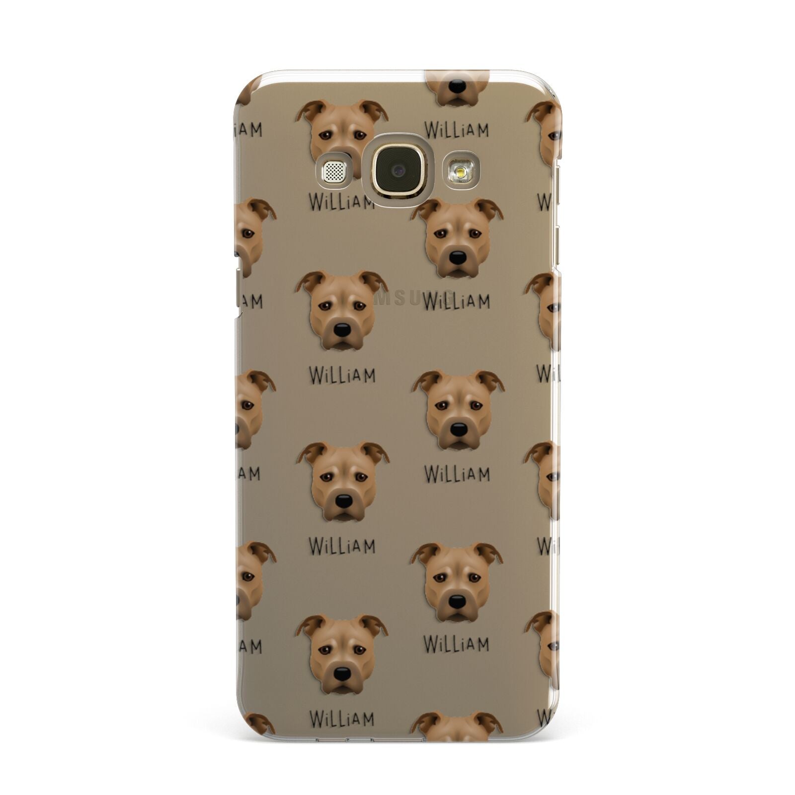 Staffordshire Bull Terrier Icon with Name Samsung Galaxy A8 Case