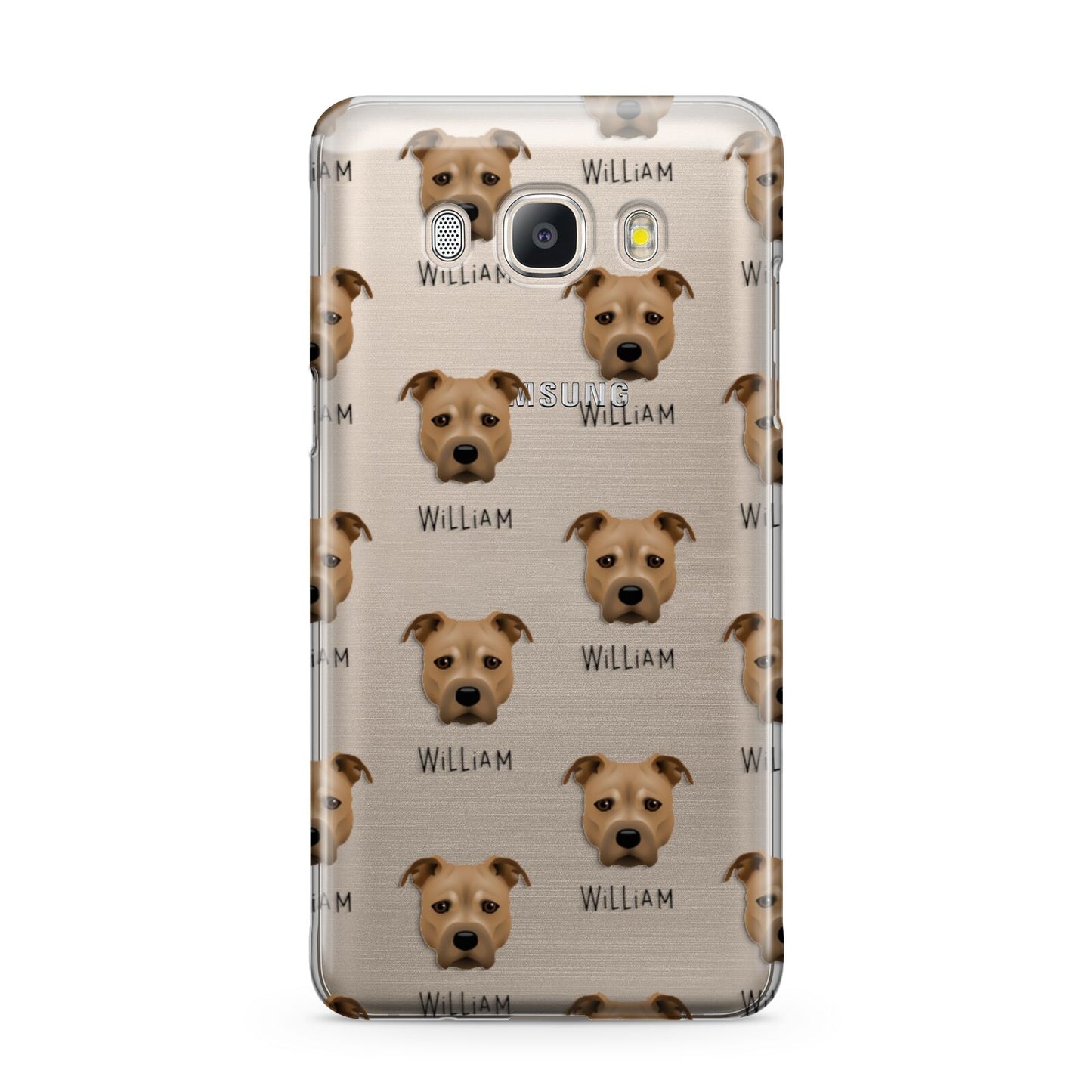 Staffordshire Bull Terrier Icon with Name Samsung Galaxy J5 2016 Case