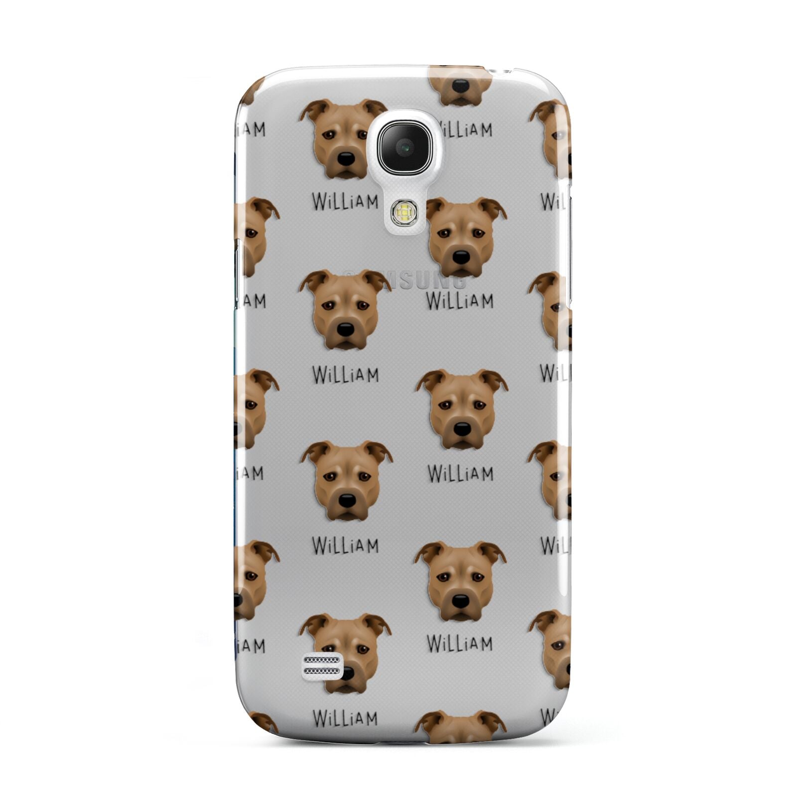 Staffordshire Bull Terrier Icon with Name Samsung Galaxy S4 Mini Case