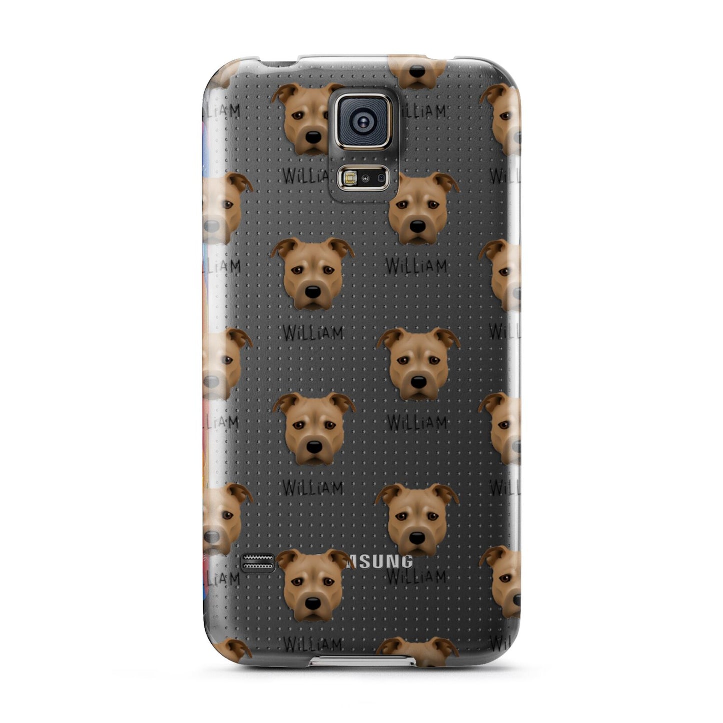 Staffordshire Bull Terrier Icon with Name Samsung Galaxy S5 Case