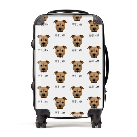Staffordshire Bull Terrier Icon with Name Suitcase