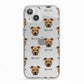 Staffordshire Bull Terrier Icon with Name iPhone 13 TPU Impact Case with White Edges