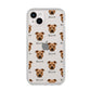 Staffordshire Bull Terrier Icon with Name iPhone 14 Plus Clear Tough Case Starlight
