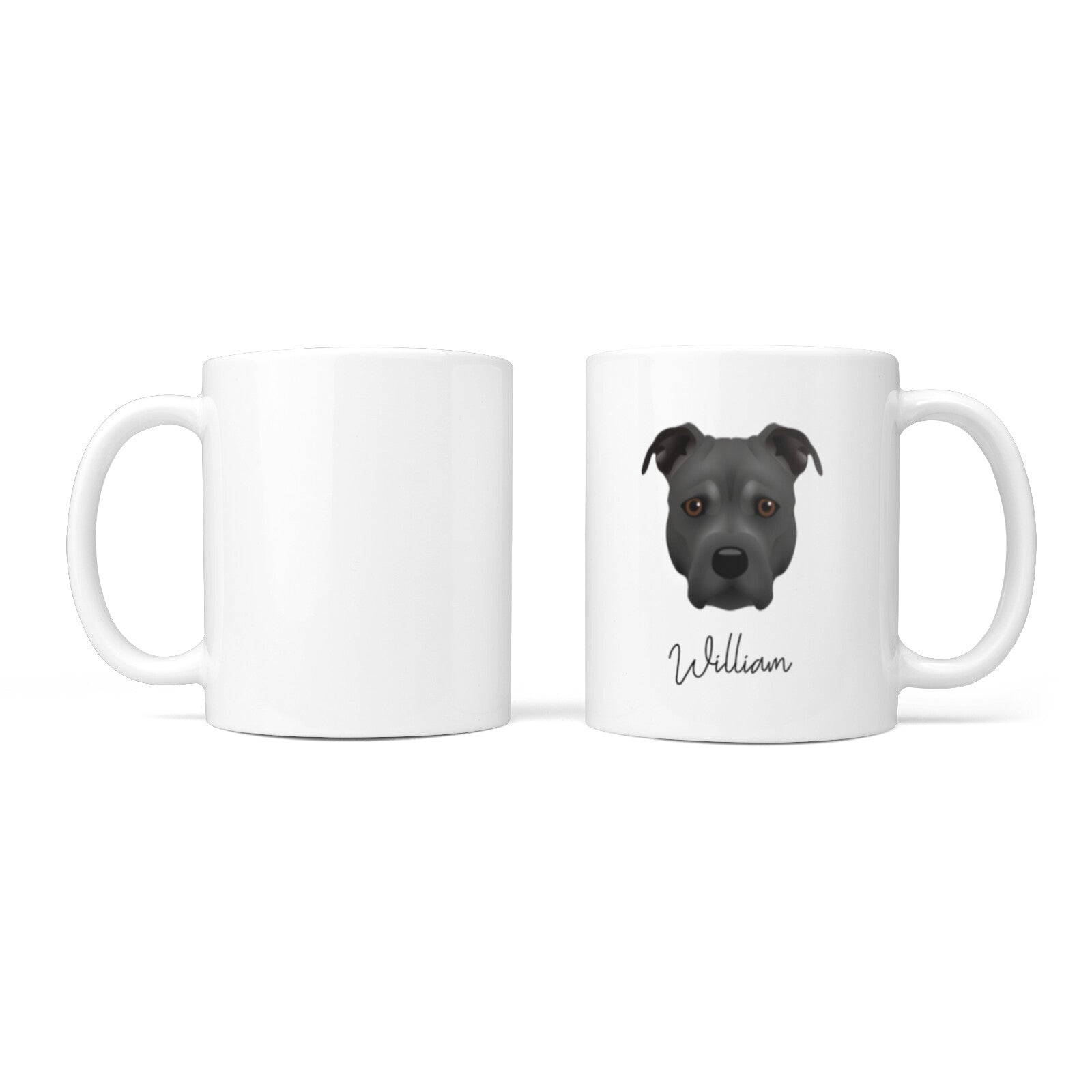 Staffordshire Bull Terrier Personalised 10oz Mug Alternative Image 3