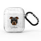 Staffordshire Bull Terrier Personalised AirPods Glitter Case