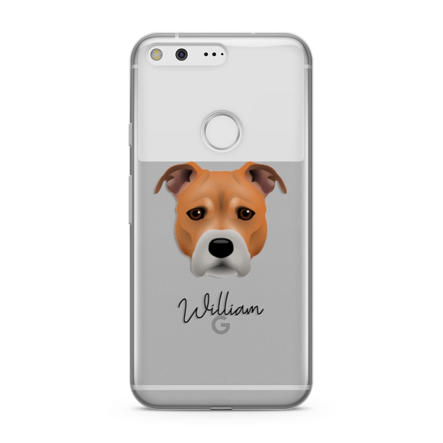 Staffordshire Bull Terrier Personalised Google Pixel Case