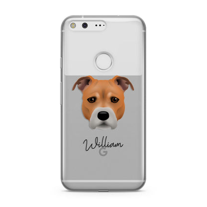 Staffordshire Bull Terrier Personalised Google Pixel Case