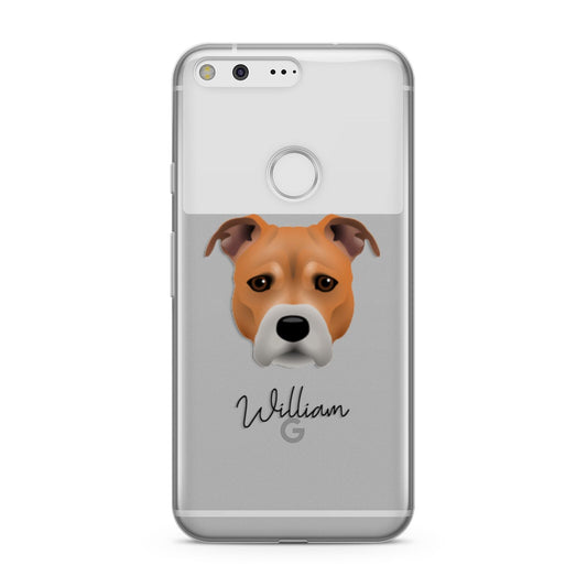 Staffordshire Bull Terrier Personalised Google Pixel Case