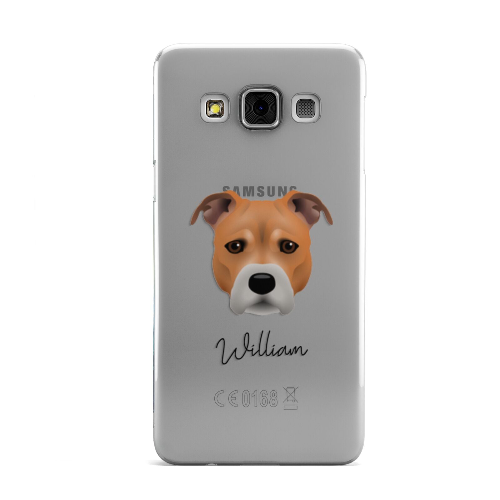 Staffordshire Bull Terrier Personalised Samsung Galaxy A3 Case