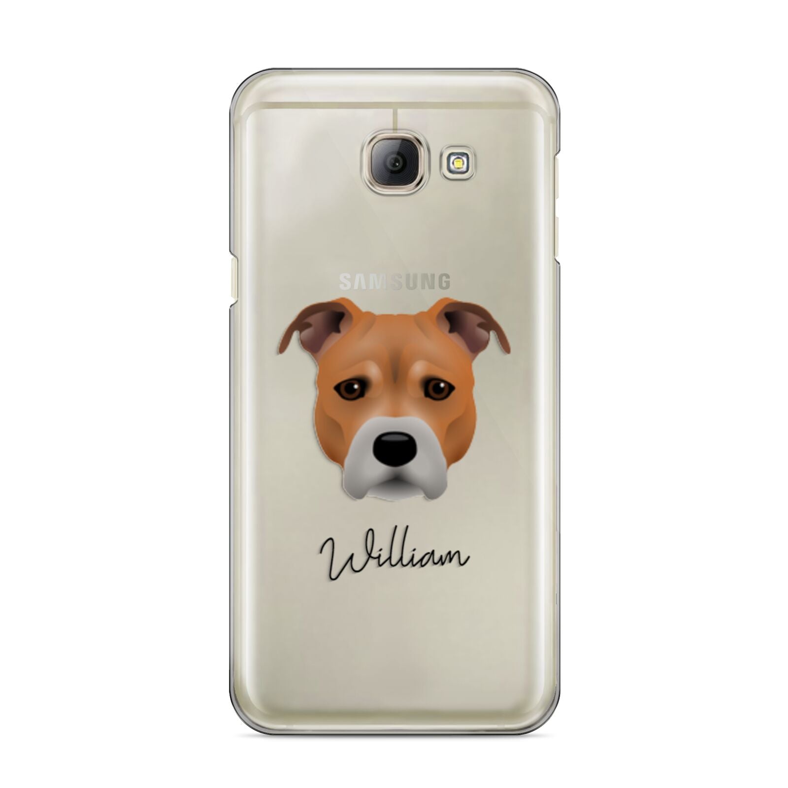 Staffordshire Bull Terrier Personalised Samsung Galaxy A8 2016 Case