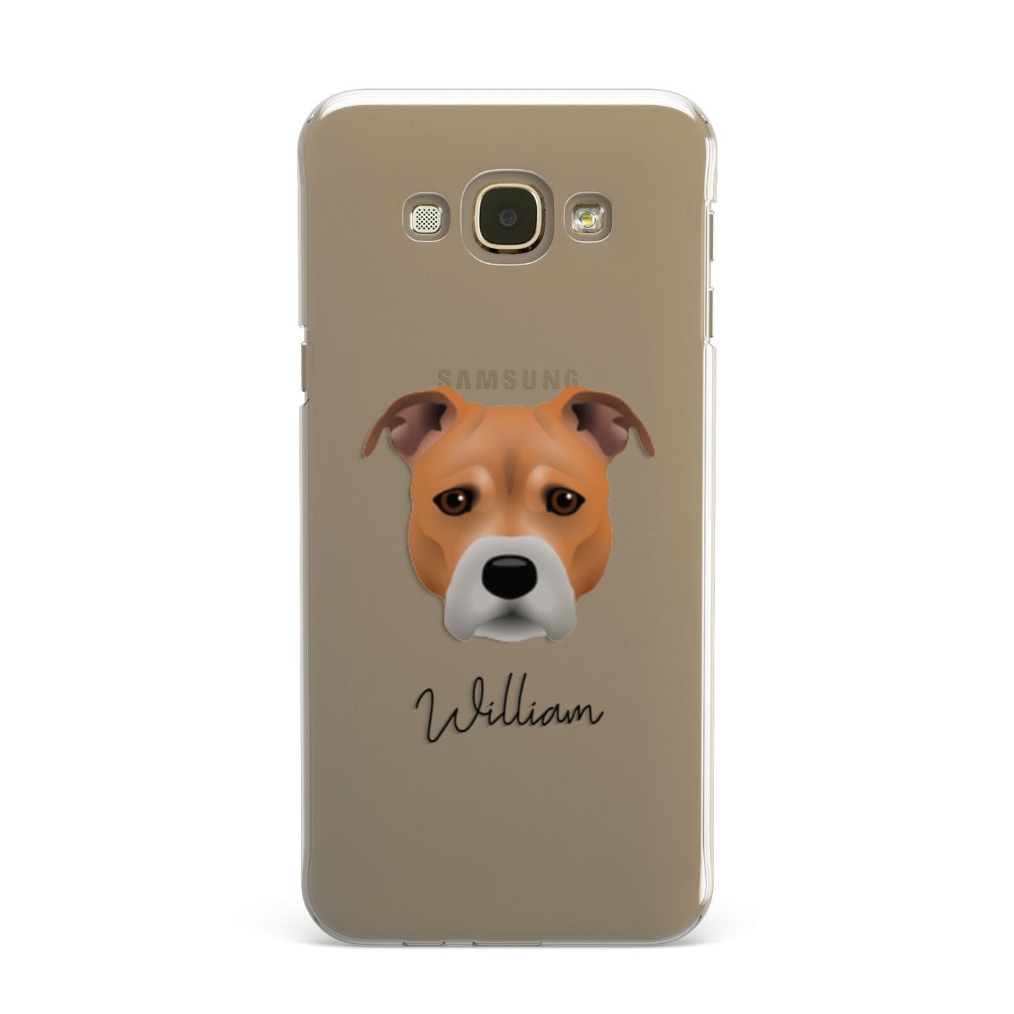 Staffordshire Bull Terrier Personalised Samsung Galaxy A8 Case