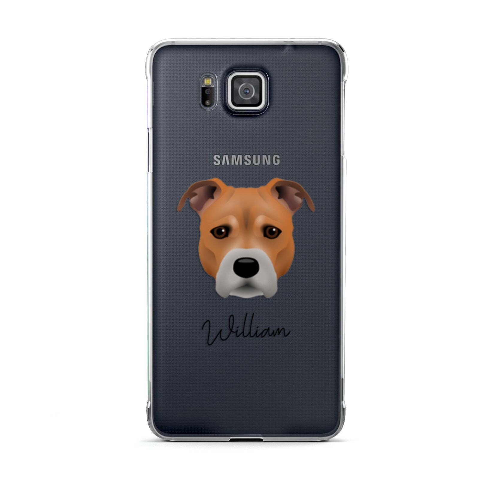 Staffordshire Bull Terrier Personalised Samsung Galaxy Alpha Case