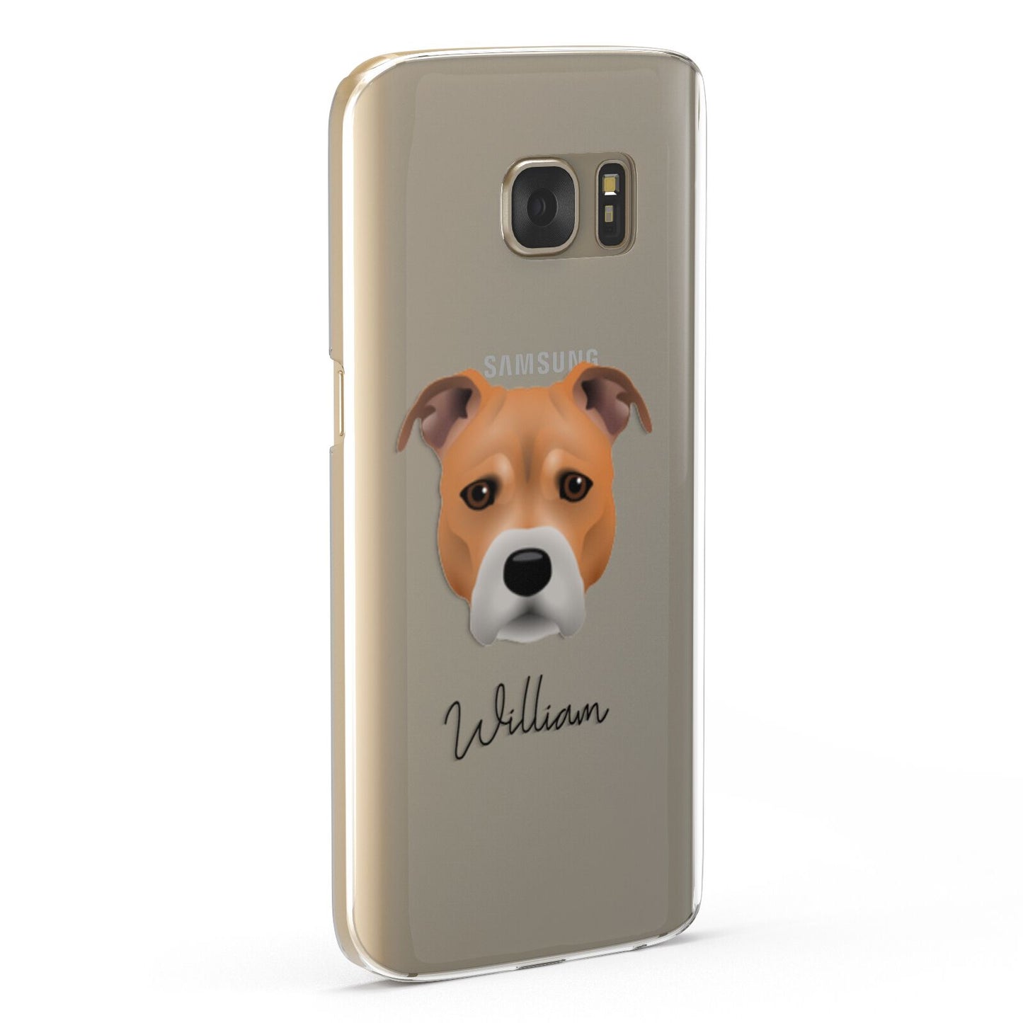 Staffordshire Bull Terrier Personalised Samsung Galaxy Case Fourty Five Degrees