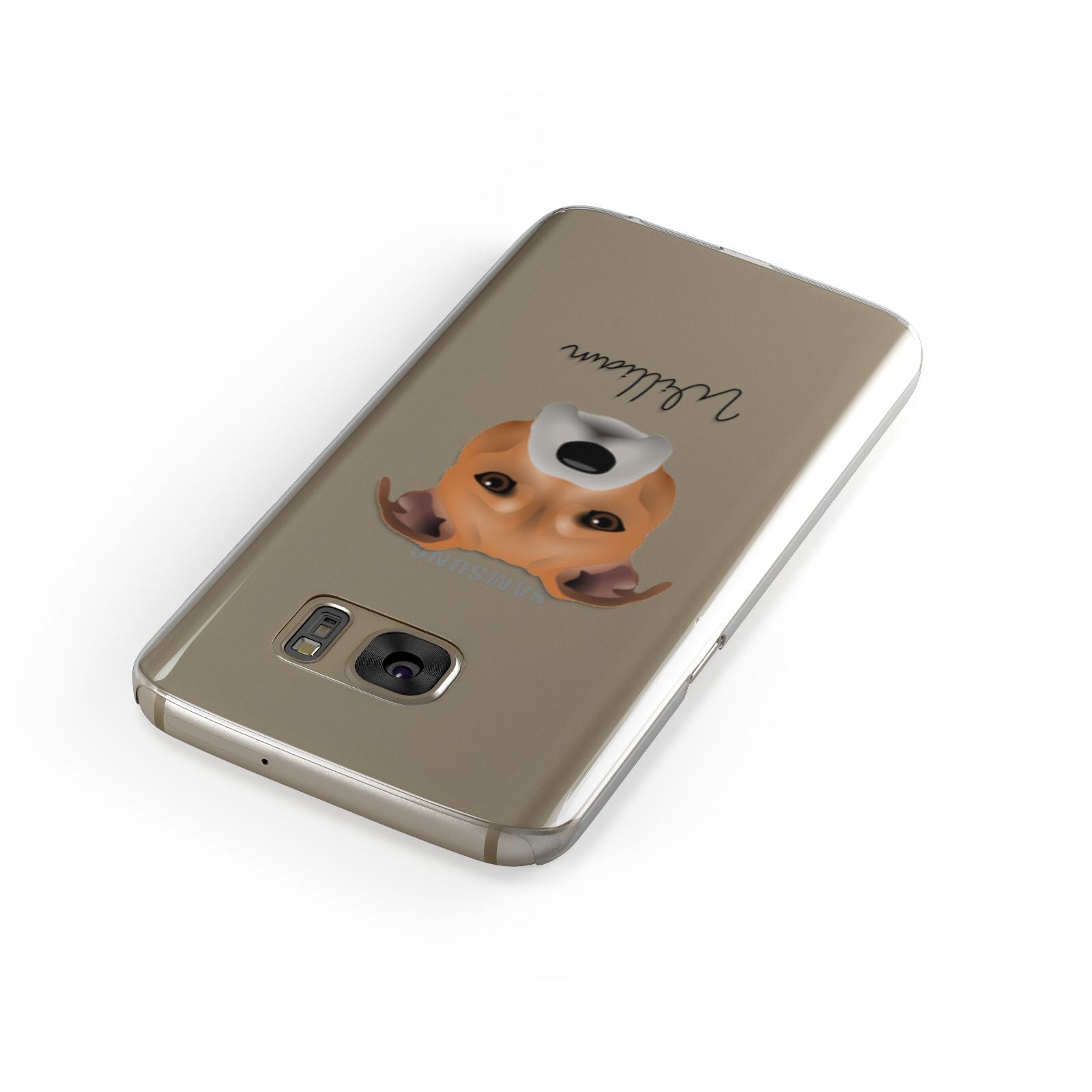 Staffordshire Bull Terrier Personalised Samsung Galaxy Case Front Close Up