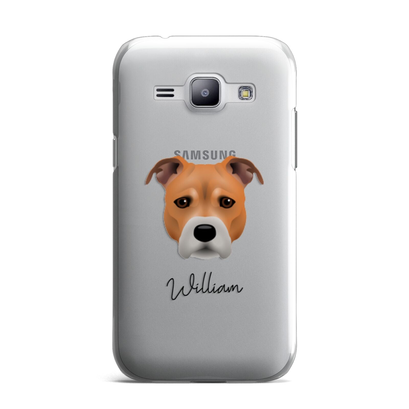Staffordshire Bull Terrier Personalised Samsung Galaxy J1 2015 Case